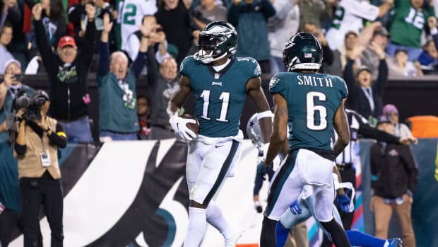 A.J. Brown and DeVonta Smith in win over Cowboys